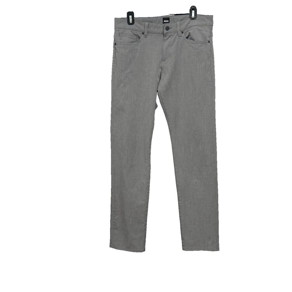 Hugo Boss Delaware Stretch 5-Pocket Slim-Fit Chino Pant 32x32 Gray Quiet Luxury